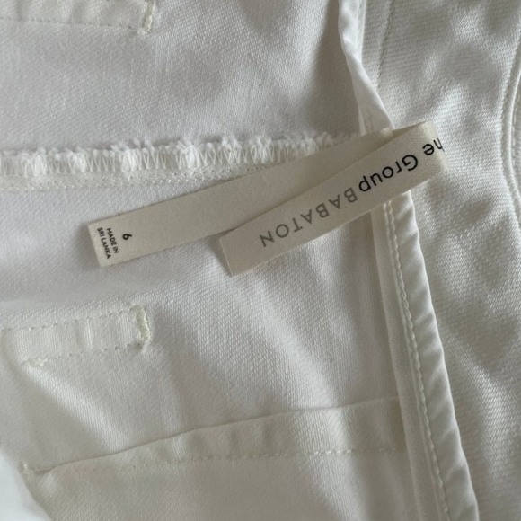 the group Babaton The Wide Leg cropped Pant in white 6 - Picture 7 of 7